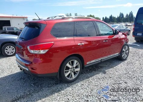 2014 Nissan Pathfinder Platinum z USA, uszkodzony, nr VIN 5N1AR2MM4EC609421